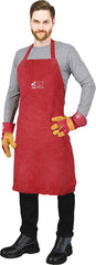 PREMIUM COWHIDE LEATHER WELDING APRON WITH KEVLAR STITCHING AND ADJUSTABLE STRAPS