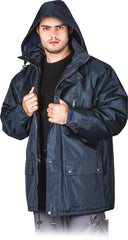 OCIEPLANA KURTKA MĘSKA Z POLIESTRU PONGEE, ODPORNA NA WODĘ