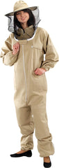 PREMIUM COTTON BEEKEEPER SUIT WITH DETACHABLE HAT AND ELASTIC CUFFS