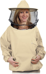 BEEKEEPING JACKET WITH DETACHABLE HAT AND POCKETS