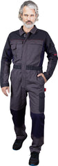 MEN'S COTTON BLEND WORK OVERALLS WITH KNEE PAD POCKETS