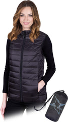 DAMEN WÄRMEWESTE MIT NYLON-OBERFLÄCHE UND POLYESTERFÜLLUNG