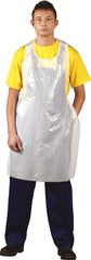 TABLIER EN POLYÉTHYLÈNE À LIENS, RÉSISTANT ET IMPERMÉABLE, PACK DE 100