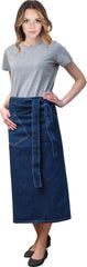TABLIER EN JEAN AVEC POCHES ET SANGLES AJUSTABLES
