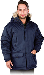 ISOLIERTE SCHUTZJACKE MIT KAPUZE UND FLEECE-FUTTER