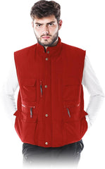 OCIEPLANY BEZRĘKAWNIK MĘSKI Z LICZNYMI KIESZENIAMI