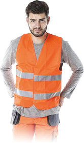 GILET DE SÉCURITÉ RÉFLÉCHISSANT POUR TRAVAILLEURS ROUTIERS