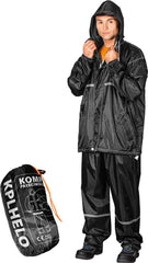 MEN'S HIGH-VISIBILITY RAIN SUIT: REFLECTIVE JACKET & TROUSERS