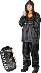 MEN'S HIGH-VISIBILITY RAIN SUIT: REFLECTIVE JACKET & TROUSERS
