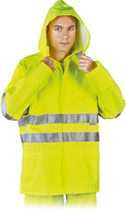HIGH-VISIBILITY WATERPROOF OXFORD POLYESTER JACKET BY L.HOLLMAN