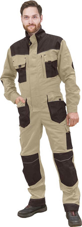 FORMEN DURABLE WORK OVERALLS WITH MULTI-POCKET DESIGN AND REINFORCEMENTS