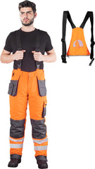 SPODNIE OCHRONNE OCIEPLANE Z WIELOFUNKCYJNYMI KIESZENIAMI