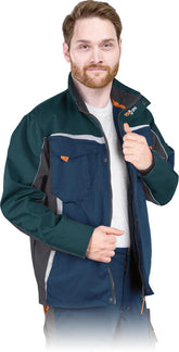 HERREN SCHUTZJACKE AUS CANVAS MIT REFLEKTIERENDEN ELEMENTEN