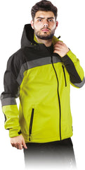 HERREN SOFTSHELL SCHUTZJACKE MIT REFLEKTOREN