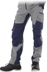 SPODNIE ROBOCZE POND Z ODBLASKAMI I KIESZENIAMI NA NAKOLANNIKI