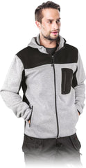SCHUTZ-KAPUZENPULLOVER AUS POLYESTER MIT REISSVERSCHLUSS UND TASCHEN
