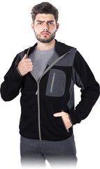 SCHUTZHOODIE AUS POLYESTER MIT REISSVERSCHLUSS UND KONTRASTFARBEN
