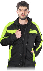 WÄRMEISOLIERTE SCHUTZJACKE FÜR HERREN AUS POLYESTER UND BAUMWOLLE