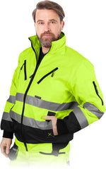 MEN'S REFLECTIVE INSULATED WORK JACKET BY L.HOLLMAN