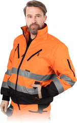 MEN'S REFLECTIVE INSULATED WORK JACKET BY L.HOLLMAN