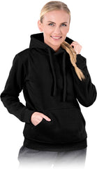 DAMEN ARBEITS-SWEATSHIRT MIT KAPUZE, 100% POLYESTER, EN ISO 13688