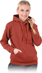 DAMEN ARBEITS-SWEATSHIRT MIT KAPUZE, 100% POLYESTER, EN ISO 13688