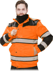 HIGH VISIBILITY MEN'S WORK JACKET – 2-IN-1 INSULATED, REFLECTIVE SAFETY WEAR