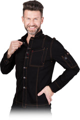 VESTE DE CUISINIER POUR HOMME AVEC VENTILATION ET POCHES SUPPLÉMENTAIRES