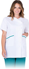 SCHUTZBLUSE NONA FÜR DAMEN, KURZARM, 65% POLYESTER, 35% BAUMWOLLE