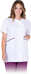 SCHUTZBLUSE NONA FÜR DAMEN, KURZARM, 65% POLYESTER, 35% BAUMWOLLE