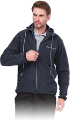 MEN'S POLAR-HOOD FLEECE JACKET WITH FULL-ZIP & MULTI-POCKETS