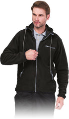 MEN'S POLAR-HOOD FLEECE JACKET WITH FULL-ZIP & MULTI-POCKETS
