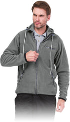 MEN'S POLAR-HOOD FLEECE JACKET WITH FULL-ZIP & MULTI-POCKETS