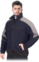 FUNKTIONALE THERMO-FLEECEJACKE MIT REIßVERSCHLUSS UND TASCHEN