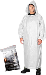 PŁASZCZ PRZECIWDESZCZOWY Z KAPTUREM, 100% POLIETYLEN, CERTYFIKAT EN343