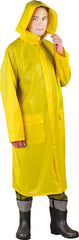 PŁASZCZ PRZECIWDESZCZOWY Z KAPTUREM I WENTYLACJĄ, 100% POLIESTER/PVC