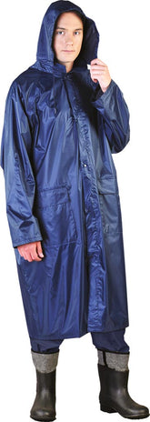 PŁASZCZ PRZECIWDESZCZOWY Z KAPTUREM I WENTYLACJĄ, 100% POLIESTER/PVC