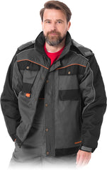 HERREN WINTERJACKE MIT REFLEKTIERENDEN ELEMENTEN UND ABNEHMBAREN ÄRMELN