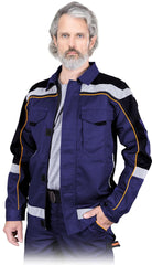 HIGH-VISIBILITY SAFETY WORK JACKET WITH REFLECTIVE STRIPES BY REIS
