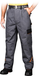 HIGH-VISIBILITY WORK TROUSERS WITH REFLECTIVE INSERTS