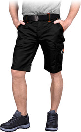 HIGH-VISIBILITY REFLECTIVE WORK SHORTS FOR MEN - PROX