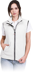 WOMEN'S FLEECE VEST WITH FULL ZIP AND SECURE POCKETS