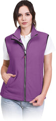 WOMEN'S FLEECE VEST WITH FULL ZIP AND SECURE POCKETS