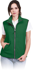 WOMEN'S FLEECE VEST WITH FULL ZIP AND SECURE POCKETS