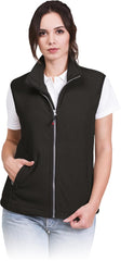 WOMEN'S WINDPROOF FLEECE VEST WITH FULL ZIP & SECURE POCKETS