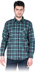 CHEMISE FLANELLE À CARREAUX POUR HOMMES, 100% COTON, CONFORT ET PROTECTION