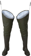 HEAVY-DUTY WATERPROOF THIGH WADERS FOR FISHING