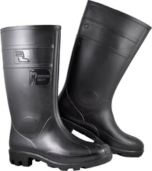 INDUSTRIAL PVC SAFETY SHOES WITH ANTI-SLIP, OIL-RESISTANT SOLE