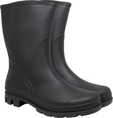 WOMEN'S MID-CALF PVC WORK BOOTS WITH SLIP-RESISTANT SOLE