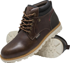 MEN'S SYNTHETIC LEATHER ANKLE BOOTS WITH TPR SOLE – LIGHTWEIGHT & DURABLE